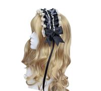 Modernes Kopf-Accessoire mit Spitze verziert, weiches elastisches Band, vielseitig verwendbar, von Freizeit bis hin zu Kostümen, modisches Anime-Haarband
