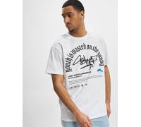 modernes Lost Youth Herren T-Shirt Oversize 240 g/m² mit Baumwolle Weiß XL