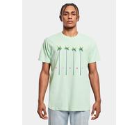 modernes Mister Tee Herren T-Shirt 200 g/m² mit Baumwolle Pastell-Grün XL