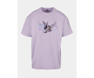 modernes Mister Tee Herren T-Shirt 240 g/m² mit Baumwolle Violett XS