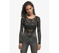 modernes URBAN CLASSICS Damen Longsleeve Stretch 140 g/m² Schwarz 5XL