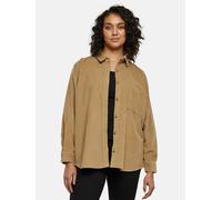 Langarmhemd URBAN CLASSICS "Urban Classics Damen Ladies Corduroy Oversized Shirt" Gr. L, US-Größen, beige (warmsand) Damen Hemden (63756359-L) warmsand