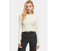 Urban Classics Damen Sweatshirt TB5442 Short Rib Knit Twisted Back sandweiß Gr. M