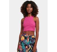 Urban Classics Damen Cropped Rib Top gerippt Slim Fit Gr. L Violet