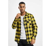 Urban Classics Hemd Checked Flanell Langarmhemd Regular Fit Herren Black/Honey 4XL
