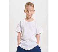 Urban Classics Jungen Boys Long Shaped Turnup Tee T-Shirt, White, 158/164