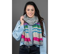 Modeschal "Bea", Damen, grün, Polyacryl, COLLEZIONE ALESSANDRO, gestreift, Basic, Modetücher, kuschelig weich in Steifenoptik (92685903-0) grün