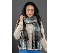 Modeschal "Beth", Damen, braun, Polyacryl, COLLEZIONE ALESSANDRO, kariert, Basic, Modetücher, kariert mit Fransen (93831717-0) braun