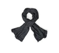 Modeschal CALVIN KLEIN "Monogram Jaquard Schal", Damen, schwarz, Web, Kunstfaser, gemustert, mehrfarbig, Modetücher Modeschal, Mit Markenlogoprint (14954963-0)