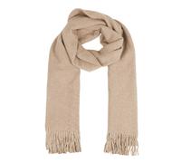 Modeschal CAPELLI NEW YORK, Damen, beige (creme), Polyester, Strukturmuster, unifarben, Modetücher, Fransenkante, wärmend (99817013-0) creme