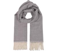 Modeschal CAPELLI NEW YORK, Damen, light grau, Web, Polyester, Strukturmuster, mehrfarbig, Modetücher, Strukturmuster, Fransenkante, wärmend (82476757-0) light grau