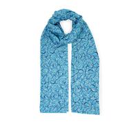 Modeschal HARPA "MANDALA", Damen, blau, Viskose, bedruckt, Modetücher, leicht, Metallic-Print (60777559-0) blau