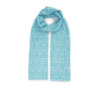 Modeschal HARPA "PEPPER", Damen, goldfarben, blau, Viskose, bedruckt, geblümt, mehrfarbig, Modetücher, mit floralem Allover-Print und Metallic-Effekt (49563400-0) goldfarben, blau