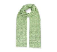 Modeschal HARPA "PEPPER", Damen, grün, goldfarben, Viskose, bedruckt, geblümt, mehrfarbig, Modetücher, mit floralem Allover-Print und Metallic-Effekt (65023403-0) grün, goldfarben