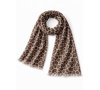 Modeschal "Leo Print", Damen, braun, Viskose, COLLEZIONE ALESSANDRO, Basic, Modetücher, Made in Italy, super-weiches Viskose (88007367-0) braun