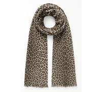 Modeschal "Leopardino", Damen, braun, Polyester, COLLEZIONE ALESSANDRO, Basic, Modetücher, aus weichem Stoff mit Leo Muster (93514111-0) braun