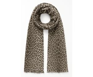 Modeschal "Leopardino", Damen, braun, Polyester, COLLEZIONE ALESSANDRO, Basic, Modetücher, aus weichem Stoff mit Leo Muster (93514111-0) braun