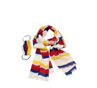 Modeschal "Rainbow", Damen, bunt (multi), Baumwolle, COLLEZIONE ALESSANDRO, gestreift, Basic, Modetücher, mit passender Mund-Nasen-Bedeckung (22814749-0) multi