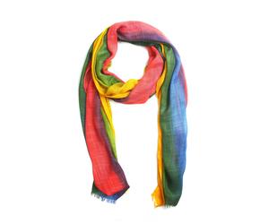 Modeschal "Regenbogen", Damen, bunt (multi), Viskose, COLLEZIONE ALESSANDRO, gestreift, Basic, Modetücher, in buntem Design (37989755-0) multi