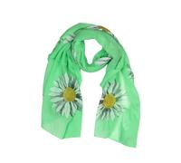 Modeschal "Softflower", Damen, grün, Baumwolle, COLLEZIONE ALESSANDRO, geblümt, Basic, Modetücher, mit floralem Druck, Made in Italy (65842902-0) grün