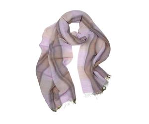 Modeschal "Tenero", Damen, rosa, Polyacryl, COLLEZIONE ALESSANDRO, gestreift, Basic, Modetücher, Made in Italy (23733916-0) rosa