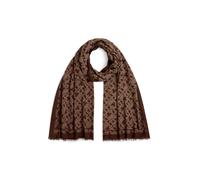 Modeschal TOMMY HILFIGER "TH MONOGRAM", Damen, braun (rich walnut), Web, Baumwollmischung, Modetücher (34183747-0) rich walnut