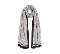 Modeschal TOMMY HILFIGER "TH MONOGRAM", Damen, space blau, Web, Baumwollmischung, Modetücher (27606808-0) space blau
