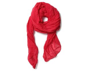 Modeschal "Uni", Damen, rot, Baumwolle, COLLEZIONE ALESSANDRO, unifarben, Basic, Modetücher, sommerlich leicht und locker (29052914-0) rot