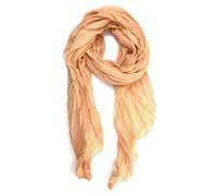 Modeschal "Unitoo", Damen, braun (camel), Baumwolle, COLLEZIONE ALESSANDRO, unifarben, Basic, Modetücher, Made in Italy (18140807-0) camel