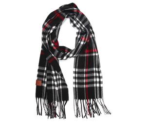 Modeschal "Venedig", Damen, schwarz, Polyacryl, COLLEZIONE ALESSANDRO, kariert, Basic, Modetücher, kuschelweich, mit modernem Karo (50567309-0) schwarz