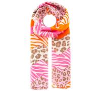 Modeschal ZWILLINGSHERZ ""Leo Zebra Zickzack"", Damen, bunt (multi), Web, Baumwollmischung, modisch, Modetücher, mit besonderem farbenfrohem Muster (84812107-0) multi
