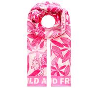 Modeschal ZWILLINGSHERZ ""Wild and Free"", Damen, pink (bubblegum), Web, Baumwollmischung, modisch, Modetücher, mit buntem Blumenmuster (90171025-0) bubblegum