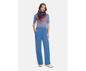 Modetuch BETTY BARCLAY "Damen mit Aufdruck", Damen, Gr. ACC, bunt (blau, rot), Stoff, Polyester, Modetücher (33093623-0) blau, rot