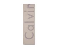 Modetuch CALVIN KLEIN "BOLD LOGO 2-TONE WOOL HW SCARF", Damen, beige (quiet gray, chiseled stone), Strick, Wollmischung, unifarben, Modetücher, Perfekt für den Alltag (58417524-0) quiet gray, chiseled
