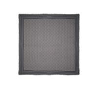 Modetuch CALVIN KLEIN "EMBLEM AOP JACQUARD SQUARE SCARF", Damen, schwarz, grau, Web, Kunstfaser, gemustert, mehrfarbig, Modetücher, Mit Markenlabelmusterung (60425146-0) schwarz, grau