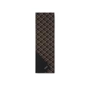 Modetuch CALVIN KLEIN "EMBLEM ?REVERSIBLE WOOL HW SCARF", Damen, schwarz (schwarz, walnut), Strick, Wollmischung, gemustert, mehrfarbig, Modetücher, Perfekt für den Alltag (48296546-0) schwarz, walnut