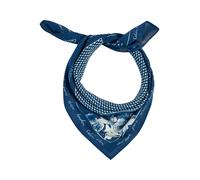 Modetuch CALVIN KLEIN "GRAPHIC PRINT BANDANA", Damen, schwarz denim, Web, Kunstfaser, gemustert, Modetücher, Onesize mit Muster (17998704-0) schwarz denim