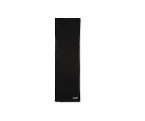 Modetuch CALVIN KLEIN "PATCH CHUNKY RIB COTTON SCARF", Damen, schwarz, Strick, Baumwollmischung, unifarben, Modetücher, mit klassischem unifarbenen Design (83525254-0) schwarz
