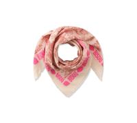 Modetuch CODELLO "Codello Jacquard-Tuch", Damen, rot, Obermaterial: 92% Baumwolle CO. 7% Polyacryl PAN. 1% Wolle WO., Modetücher, Blumenmuster (98713556-0) rot