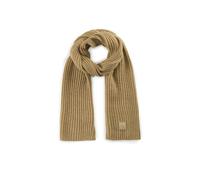 Modetuch CODELLO "Codello Schal", Damen, beige (dunkelbeige), Obermaterial: 70% Polyacryl PAN. 30% Wolle WO., uni, Modetücher, aus Rippenstrick (79818418-0) dunkelbeige