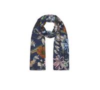 Modetuch CODELLO "Codello Schal", Damen, blau, Obermaterial: 100% Viskose CV., geblümt, Modetücher, mit Blumenmuster (45590949-0) blau