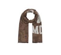Modetuch CODELLO "Codello Schal", Damen, braun, Obermaterial: 38% Baumwolle CO. 34% Wolle WO. 28% Polyacryl PAN., Modetücher, mit Teddy-Motiv (10353832-0) braun