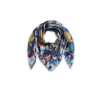 Modetuch CODELLO "Codello Tuch", Damen, blau, Obermaterial: 100% Seide silk., Modetücher, mit Blumenmuster (38195452-0) blau