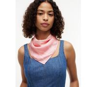 Modetuch TOMMY HILFIGER "TOMMY SCRIPT SILK SQUARE", Damen, classic pink, Web, Seide, Modetücher (11079966-0) classic pink