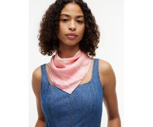 Modetuch TOMMY HILFIGER "TOMMY SCRIPT SILK SQUARE", Damen, classic pink, Web, Seide, Modetücher (11079966-0) classic pink