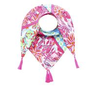 Modetuch ZWILLINGSHERZ "Hawaii Blume", Damen, pink, Viskose, Modetücher, mit Tasseln und farbenfrohem Blumenmuster (13478215-0) pink