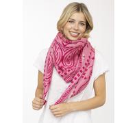 Modetuch ZWILLINGSHERZ "Trendy Paisley", Damen, pink, Materialmix, Modetücher, Paisley Muster, Fransenabschlüsse rundum, Wollanteil (65450801-0) pink