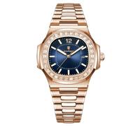 Modeuhren Herren-Business-Uhr - 42 mm quadratische Edelstahluhr mit leuchtenden Zeigern, Datumsanzeige, 50 m wasserdicht, Geschenk Armbanduhren(Gold,Svart)