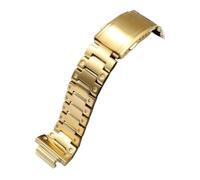 Modifiziertes Armband, kompatibel mit Casio Gshock GW-M5610 DW5600 GW-5000 G-5600 GA2100 GM5600 GM2100, 16 mm Edelstahl-Armband, Herrenarmband(Gold,GM2100)
