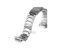 Modifiziertes Edelstahlgehäuse/-armband, passend for Casio Small Square GW-B5600DW(Silver strap)